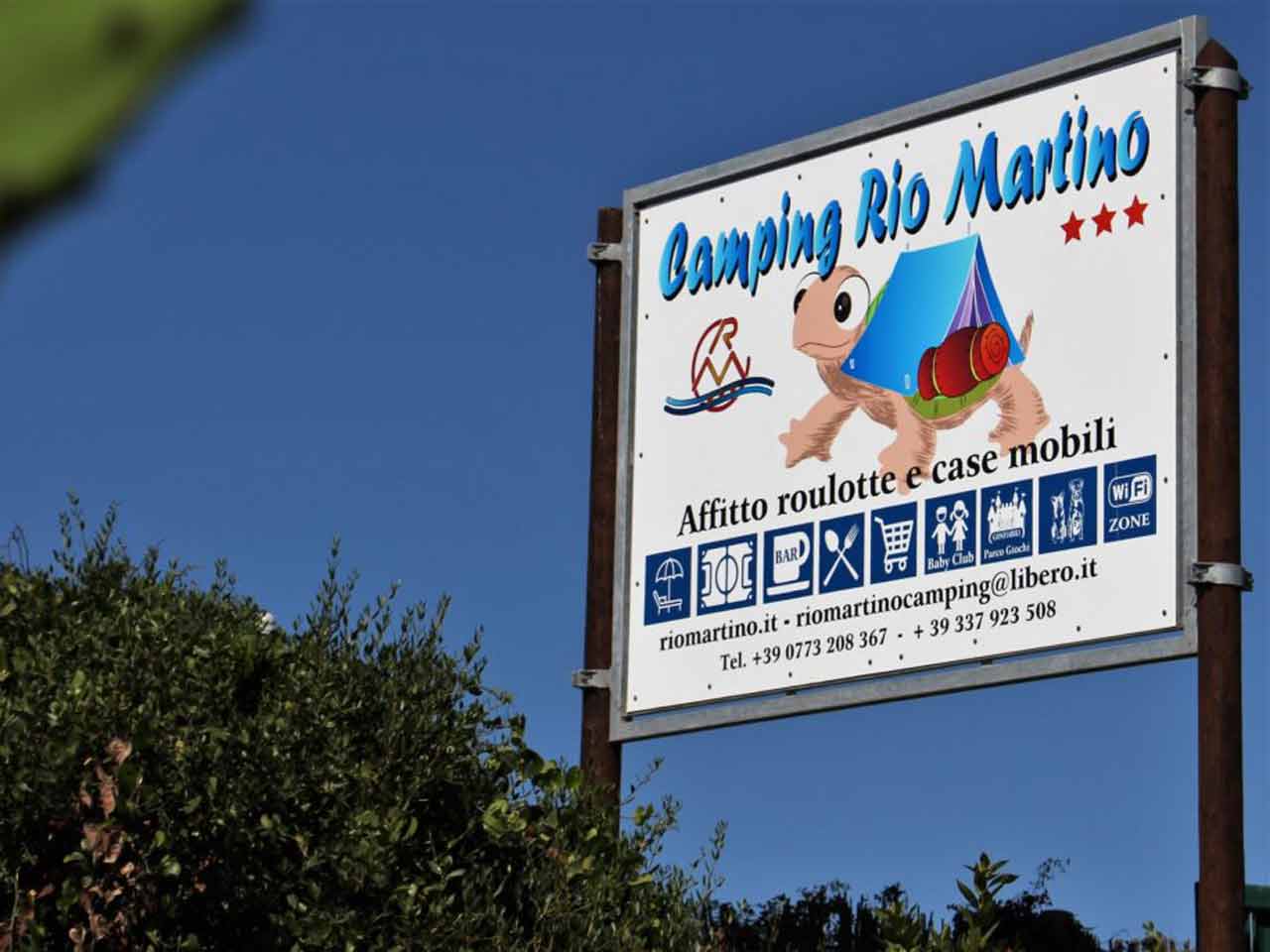 Il Camping Rio Martino a Borgo Grappa (LT)