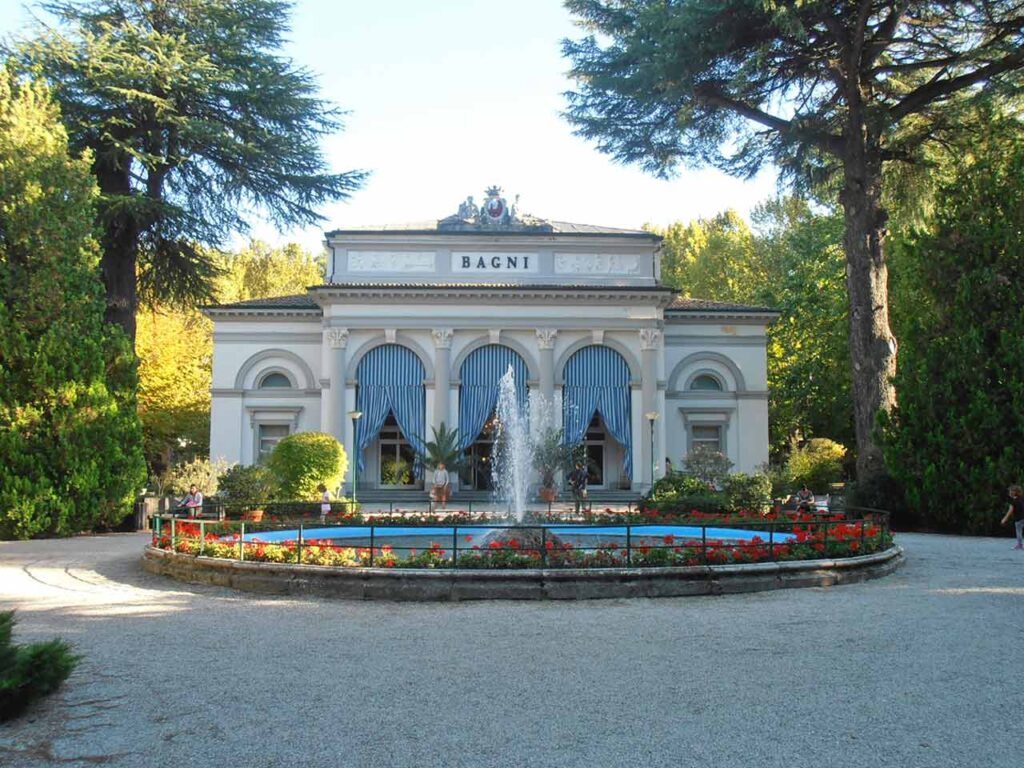 Cosa visitare in Romagna con il camper: il Parco delle Terme di Riolo Bagni.