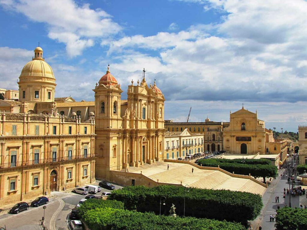La Basilica Cattedrale di San Nicolò a Noto.