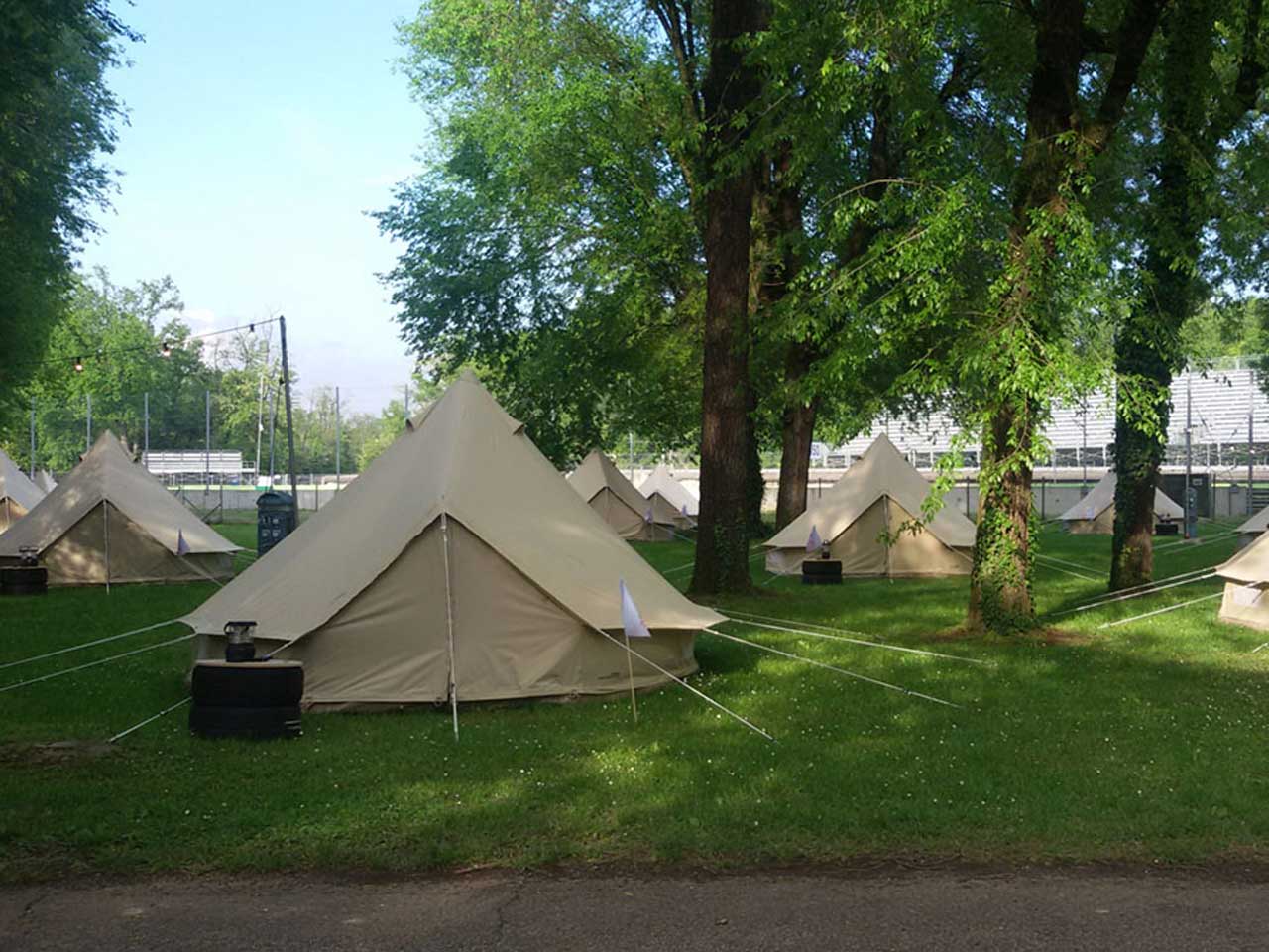 Il Monza Camping a Biassono (MB).