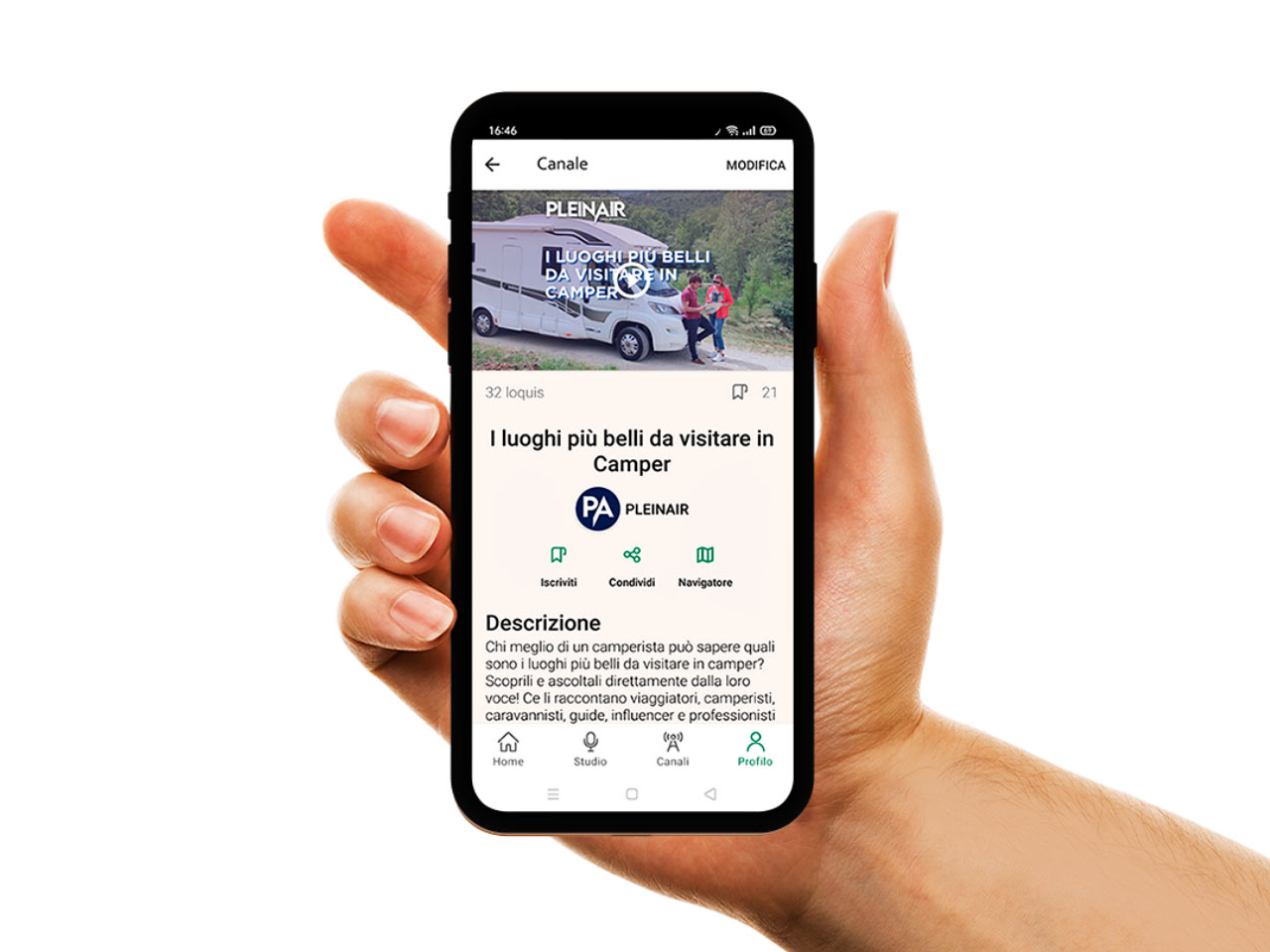"I luoghi più belli da visitare in camper", il nuovo canale di PLEINAIR sulla app Loquis
