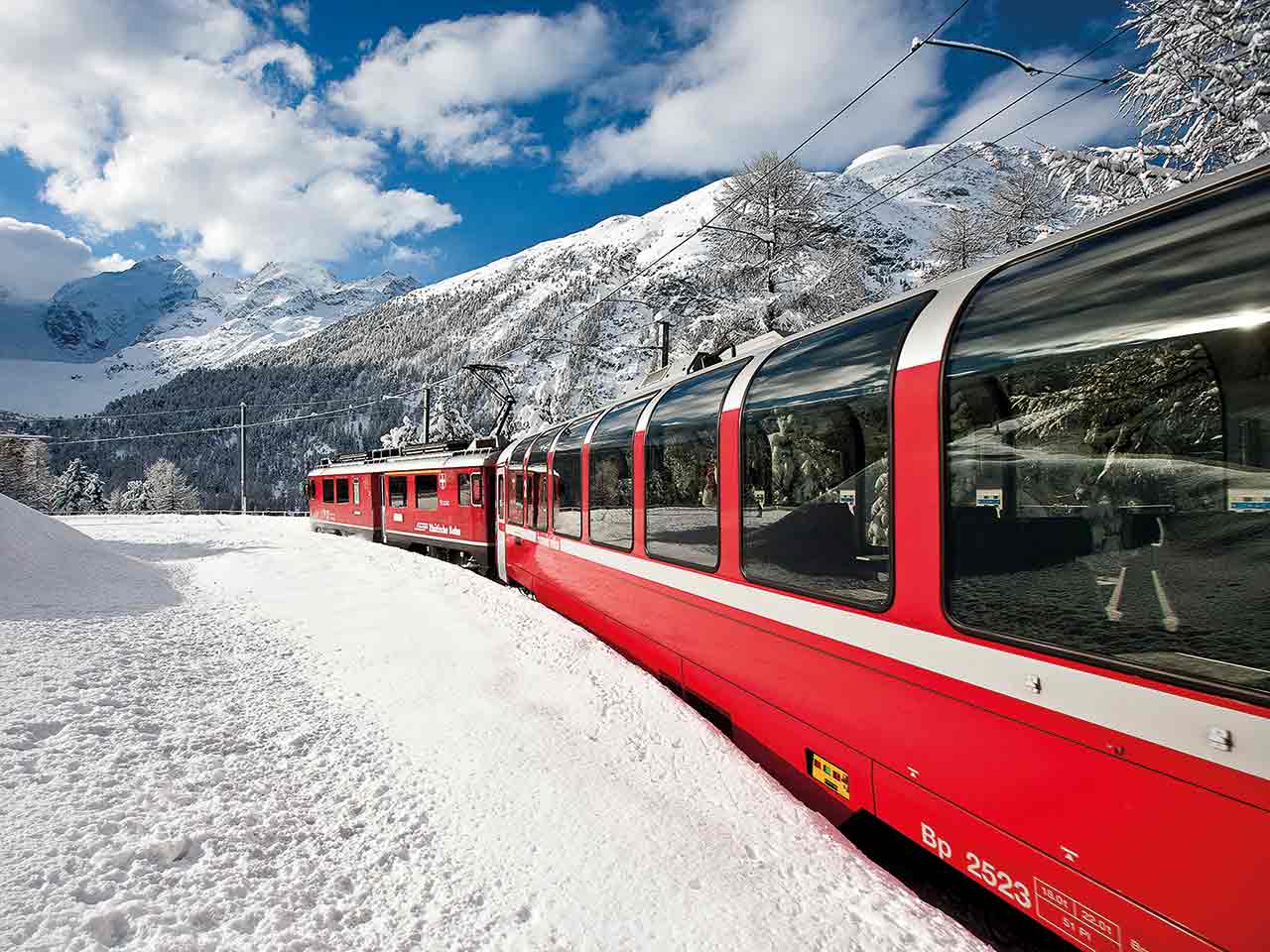 Vetture panoramiche del Trenino Rosso del Bernina - Sconto sul Trenino Rosso.