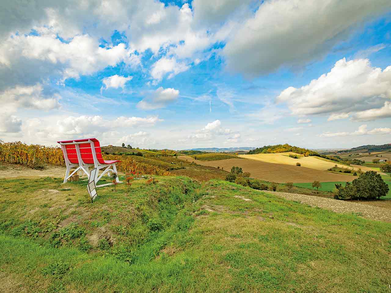 La Big Bench di Rosignano Monferrato - Weekend nel Monferrato in camper.