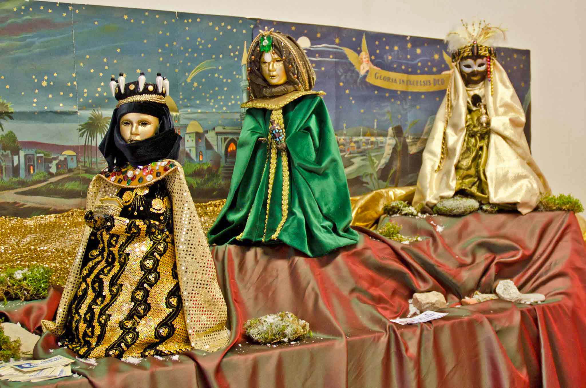I Magi in una delle rappresentazioni di Presepi a Laterina.