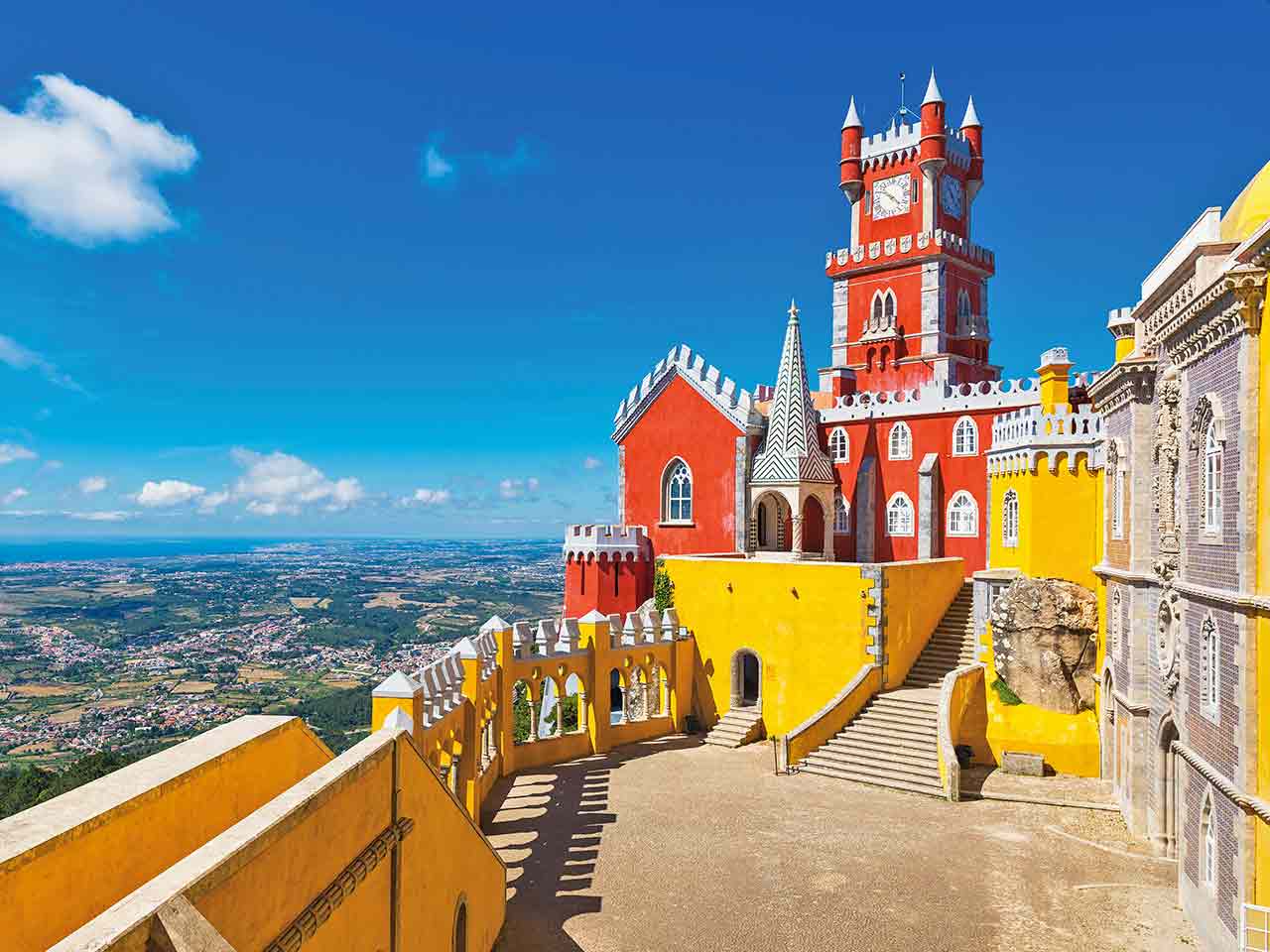 Il fantastico Palácio da Pena a Sintra - Portogallo in camper.