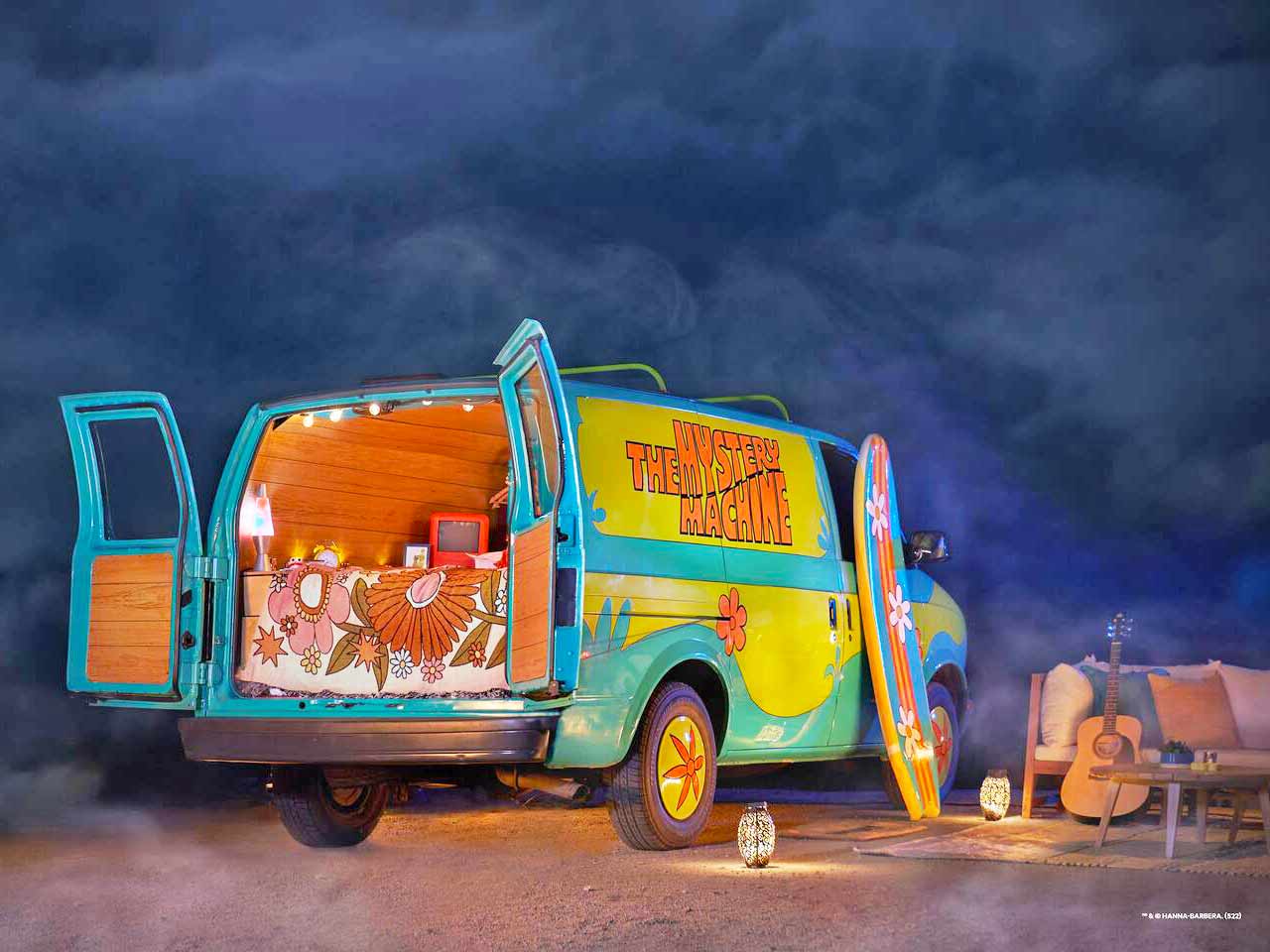 L'area relax esterna a The Mistery Machine, il camper di Scooby-Doo