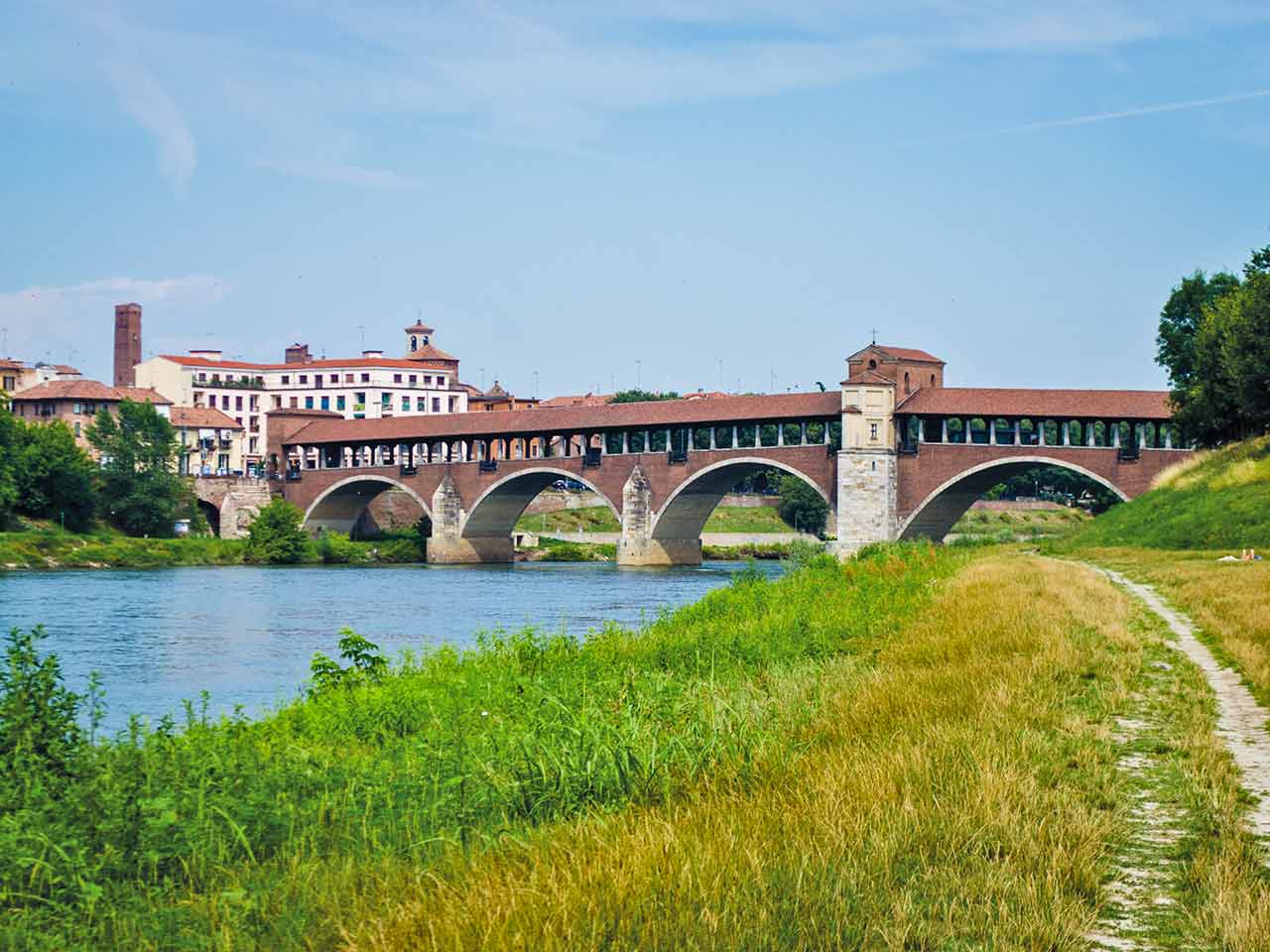 A7 Milano Serravalle. Lautostrada dei percorsi in camper - Il ponte coperto a Pavia