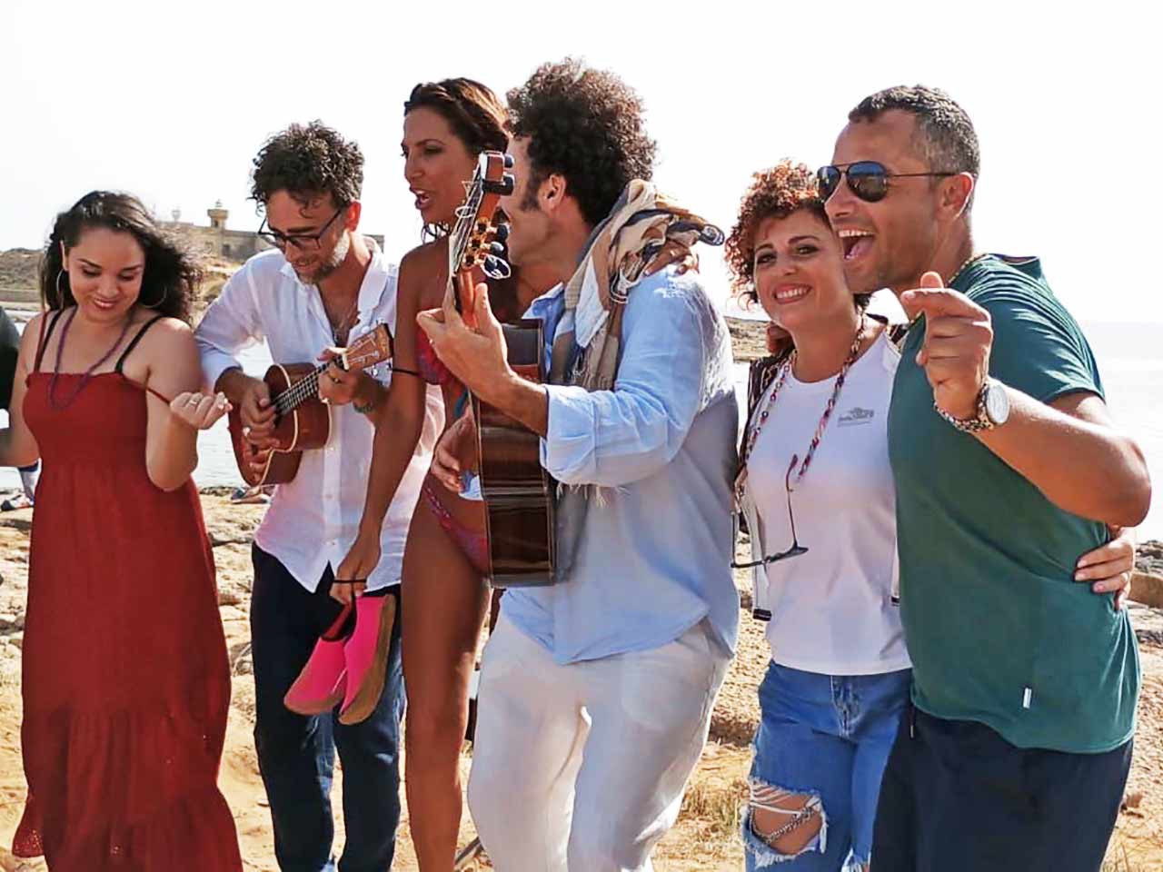 Illary e Gerry su Rai1 per Camper in Viaggio: un momento della trasmissione