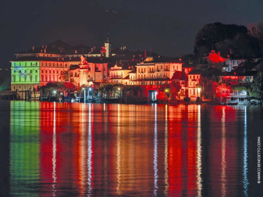 Gli eventi di gennaio per i camperisti: Isole di Luce - The circle of lights sul Lago Maggiore.