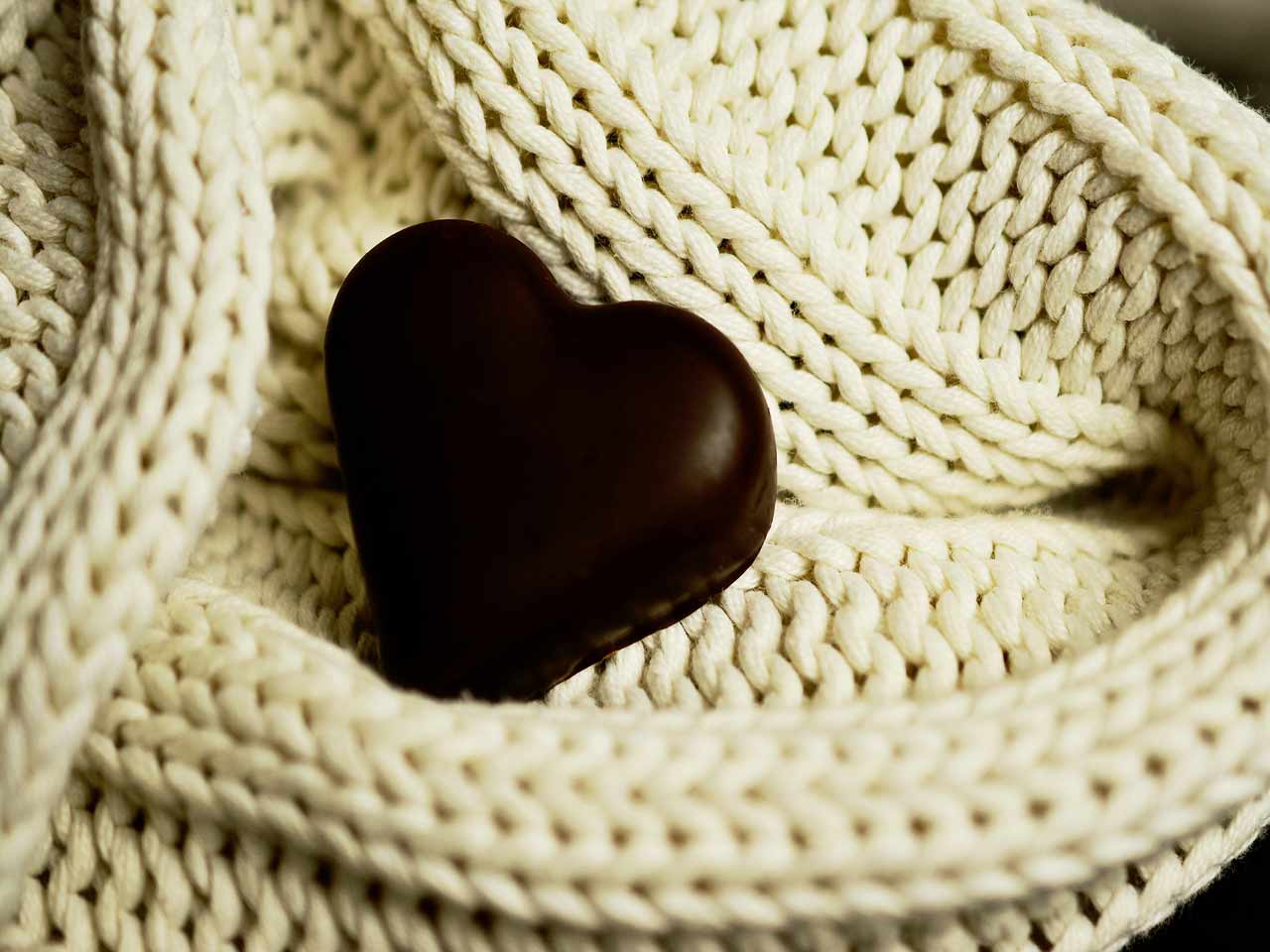 Cuore di cioccolato- Il cioccolato fa bene.