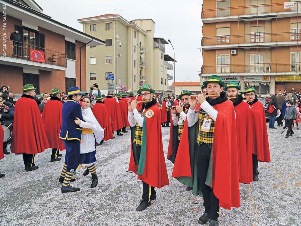 Eventi di febbraio per i camperisti: Carnevale storico di Santhià (VC).