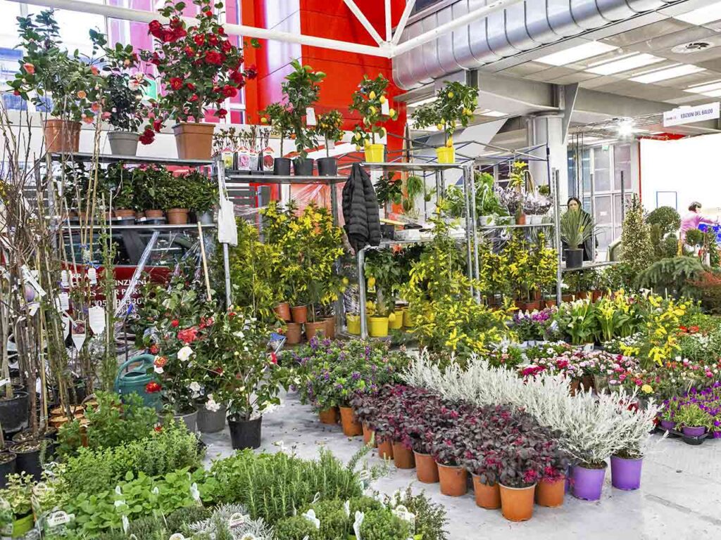 L'area del giardinaggio Verdi Passioni a Liberamente, fiera visitabile con lo sconto del Club.