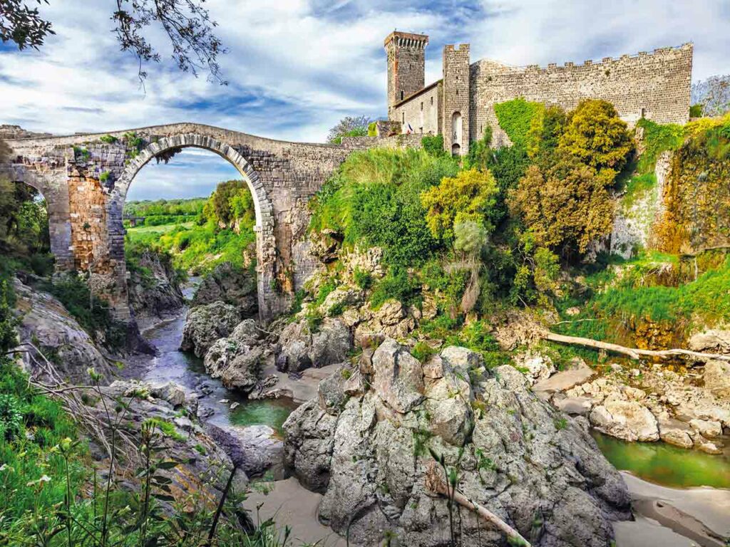 Il Parco Archeologico Naturalistico di Vulci a Montalto di Castro (VT).