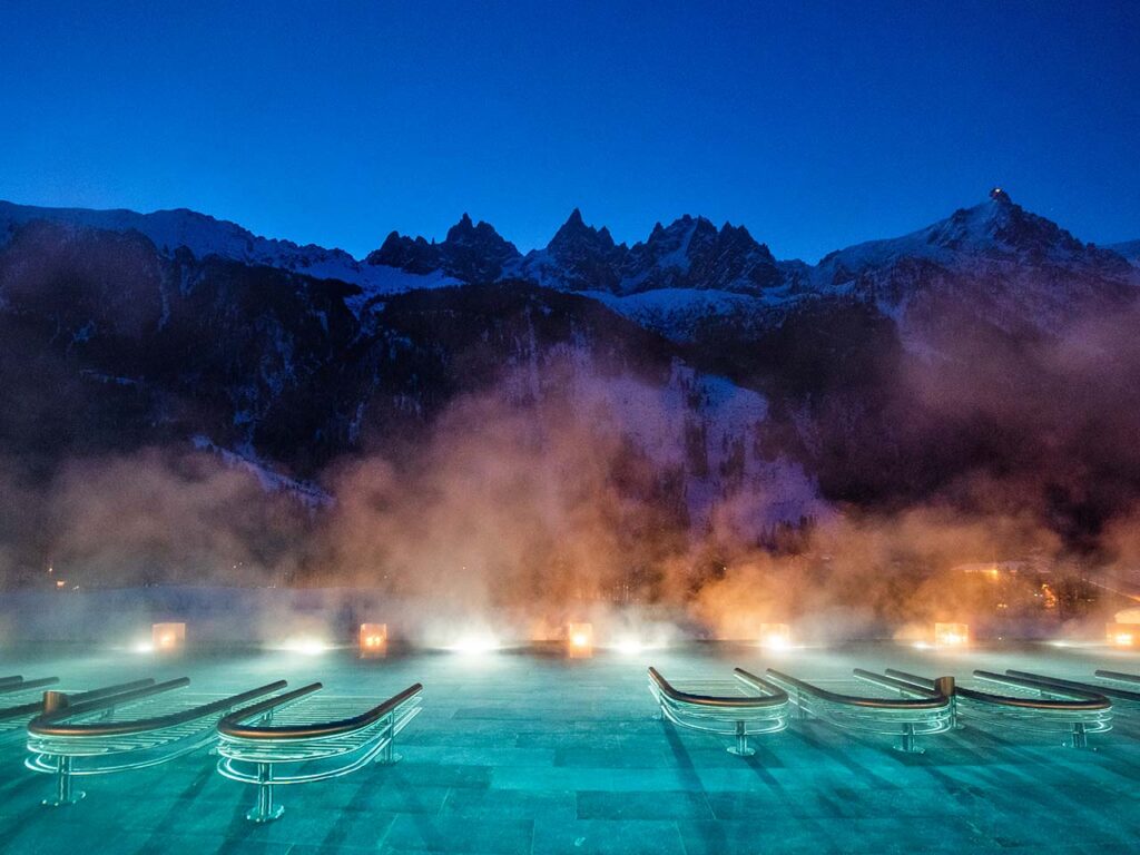 La spa QC Terme Chamonix, dove puoi usufruire degli sconti del Club.