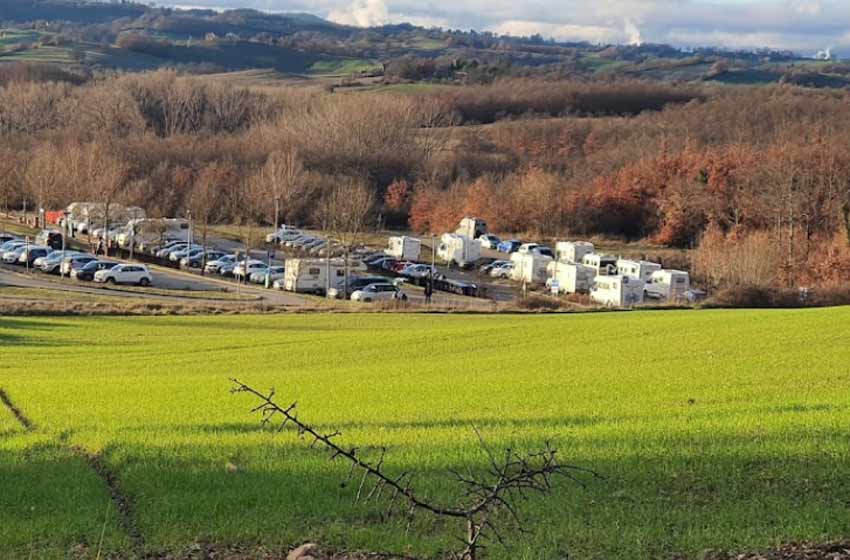 Area sosta camper san galgano