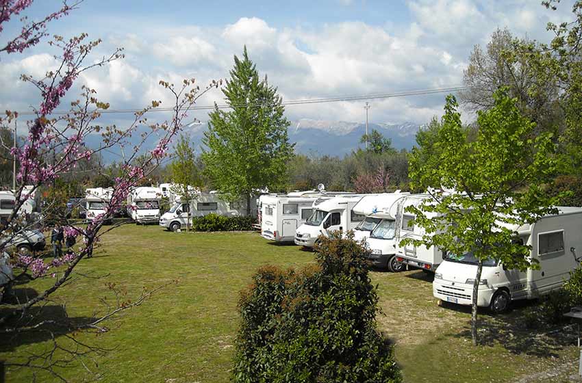 I giardini dell'acropoli sosta camper