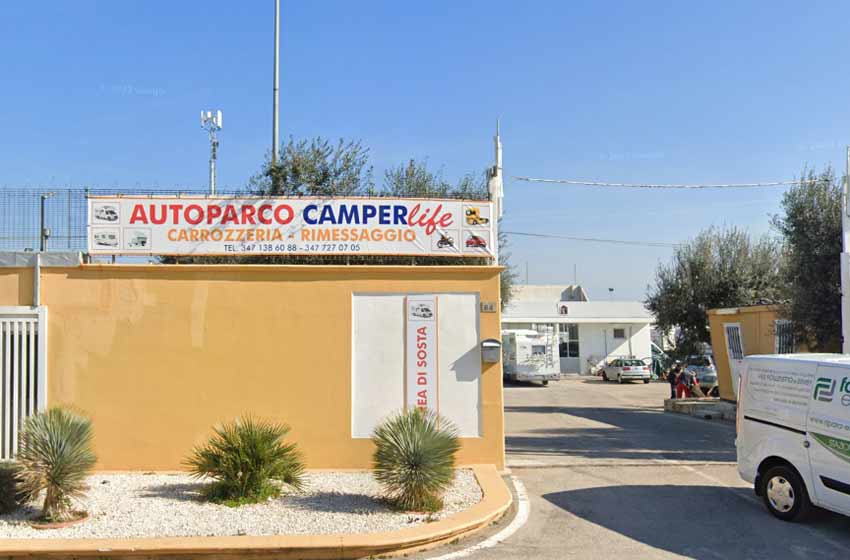 Camperlife sosta camper bari