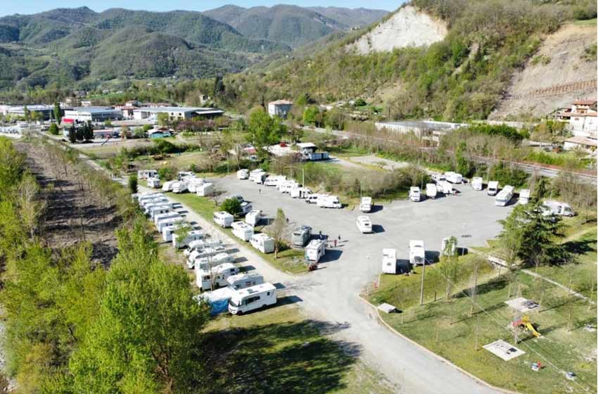 Area sosta camper bobbio
