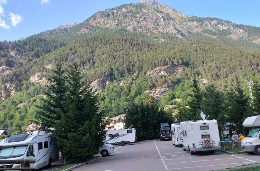 Area sosta camper vollon-brusson