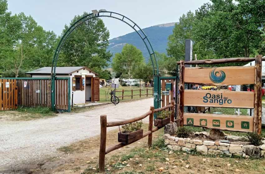 Area sosta camper oasi del sangro