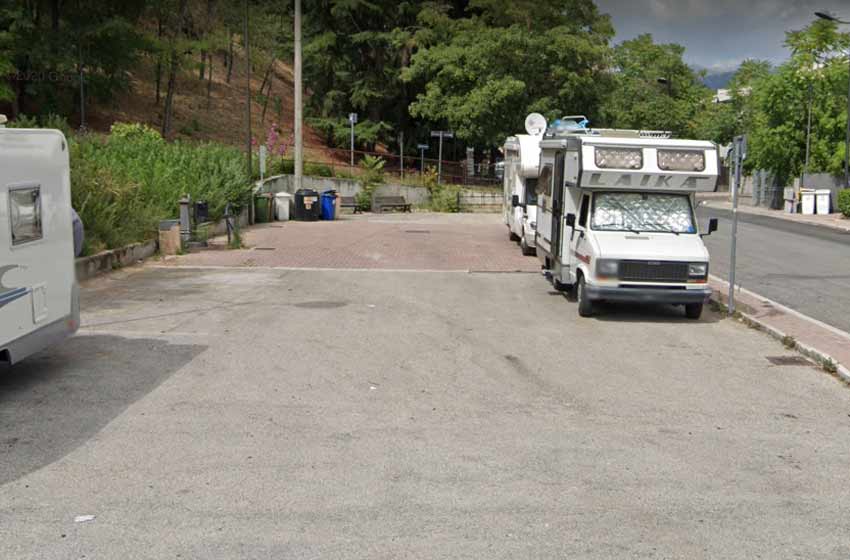 Sosta camper l'aquila
