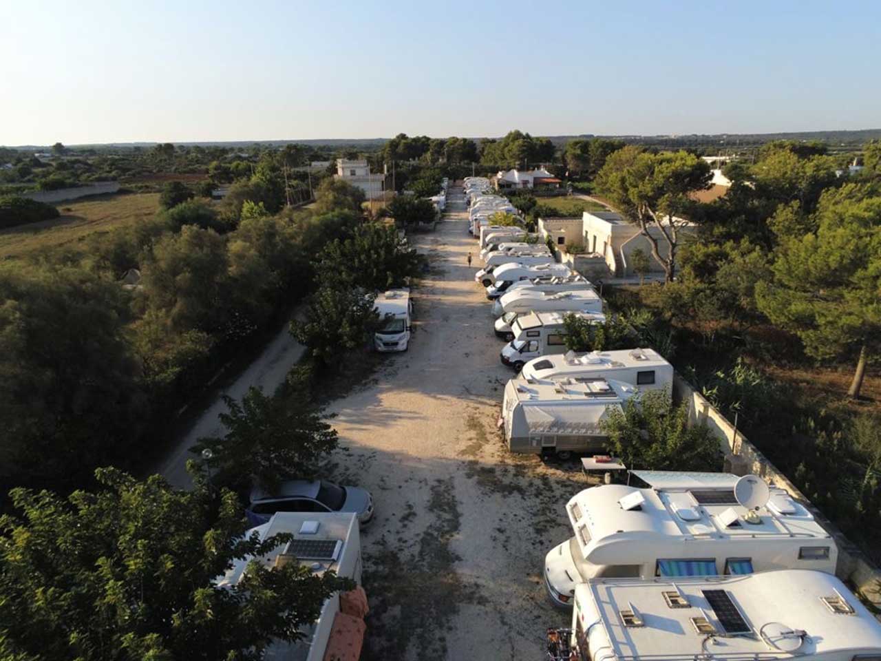 Mary giu salento sosta camper