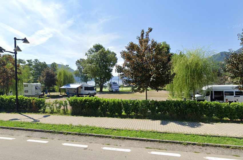 Area sosta camper lago d'orta - omegna