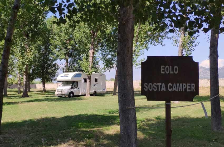 Eolo sosta camper - paestum