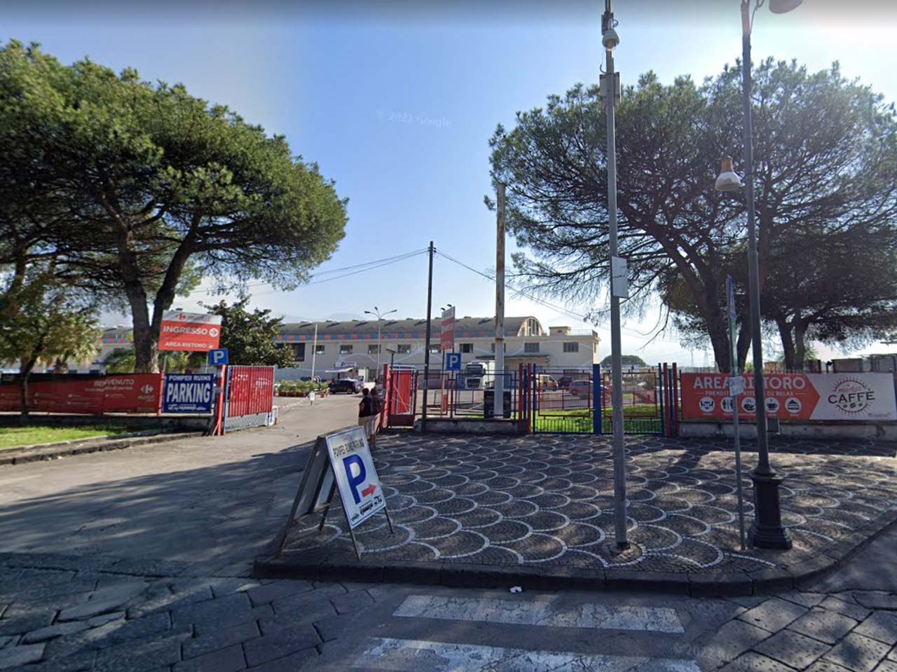 Pompeii ruins parking