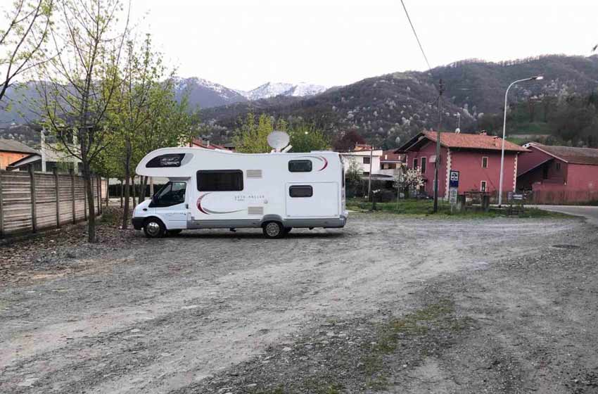 Sosta camper sanfront