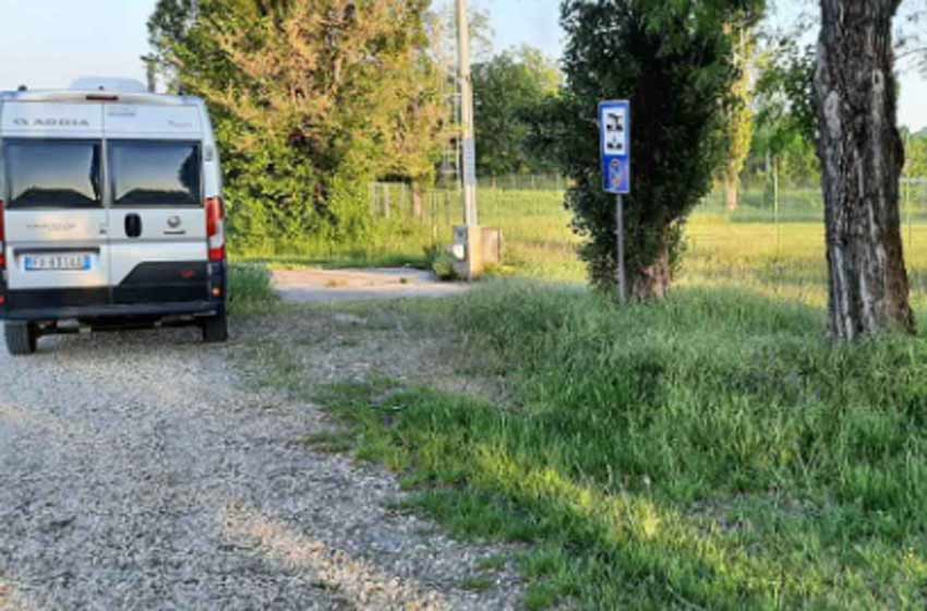 Sosta camper volpedo