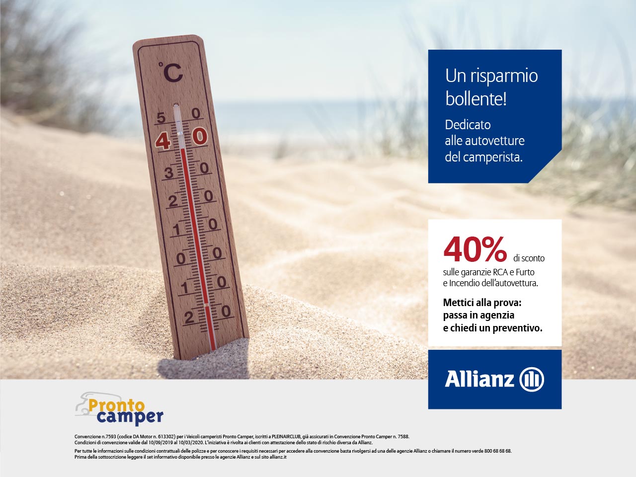 Un risparmio bollente. Meno 40% su RCA e Incendio e Furto