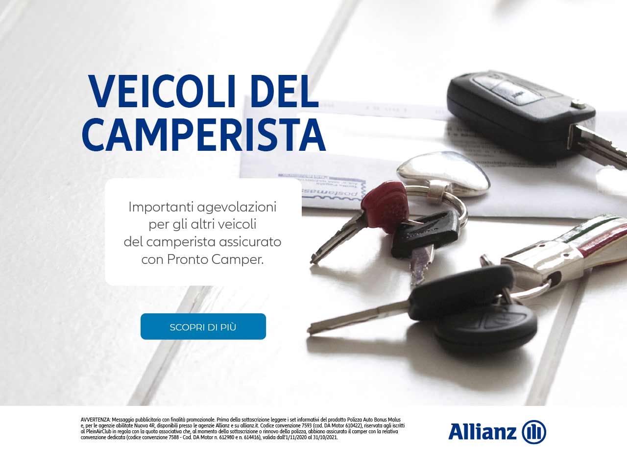 Allianz Pronto Camper: ancora più risparmio per la polizza auto del camperista