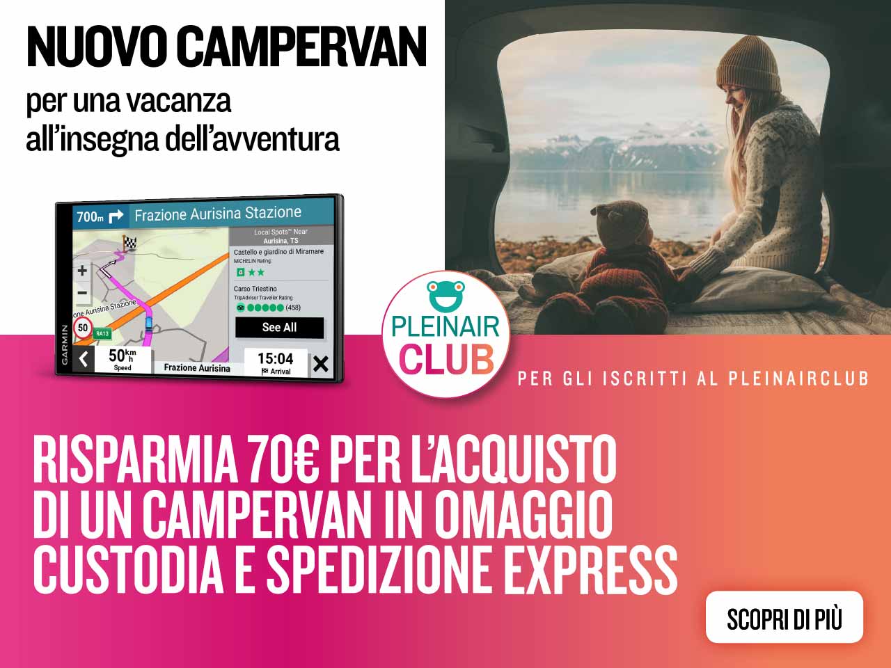 VIVI LAVVENTURA ON THE ROAD CON GARMIN CAMPERVAN