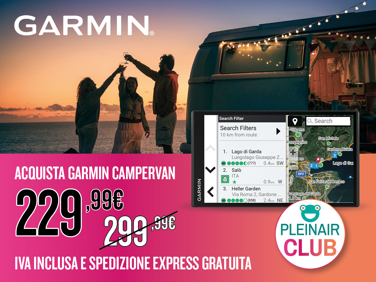 RISPARMIA 70 EURO PER IL NAVIGATORE GARMIN CAMPERVAN