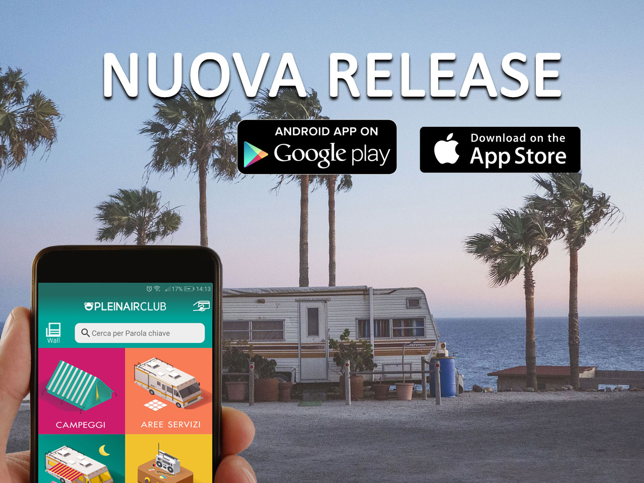Notizie sul Salone del Camper? Scoprile con la nuova release della App PLEINAIRCLUB!
