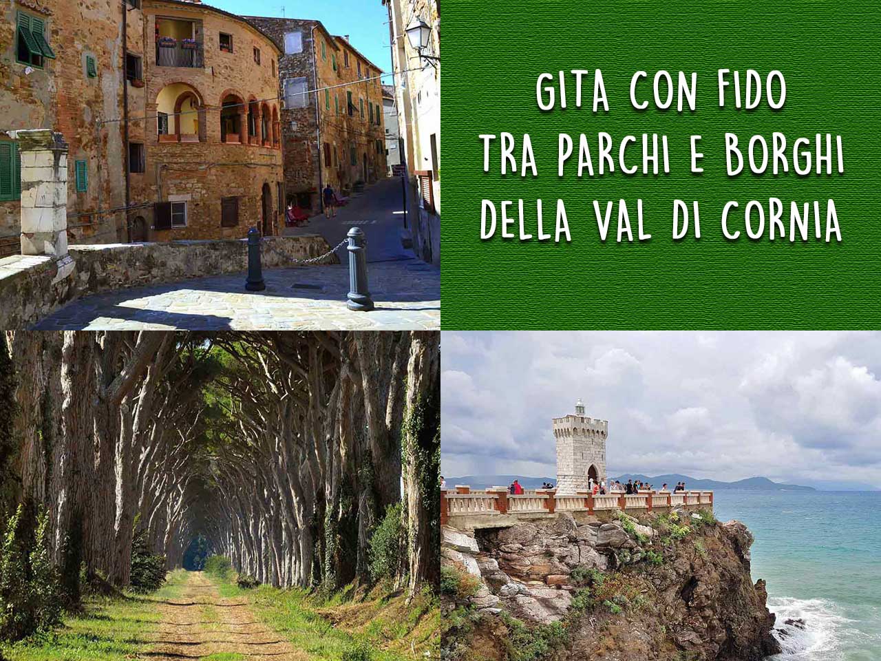 Gita con Fido tra parchi e borghi della Val di Cornia